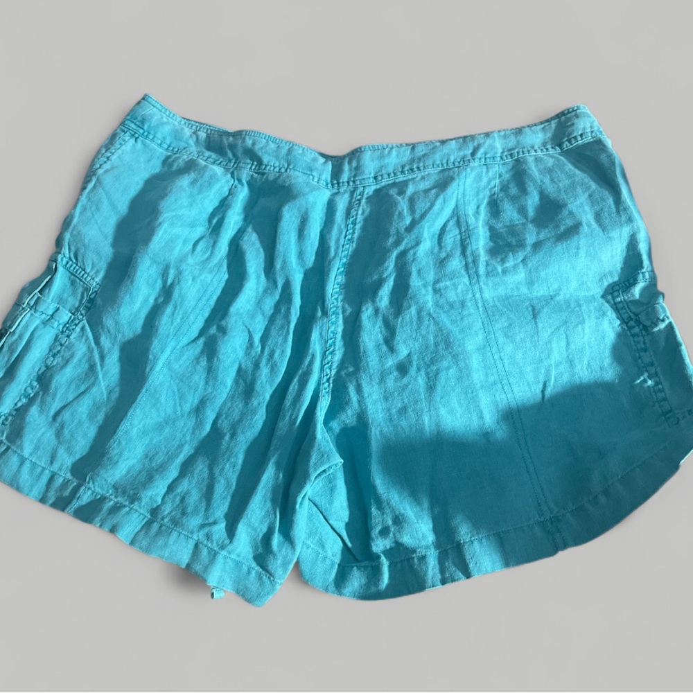 Tommy Bahama Pagoda Blue Cargo Shorts - Size 12 - Picture 8 of 10